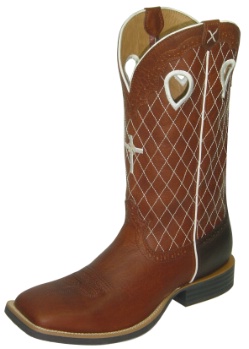 Twisted X MRS0019 for $179.99 Men's' Ruff Stock Western Boot with Peanut Leather Foot and a New Wide Toe